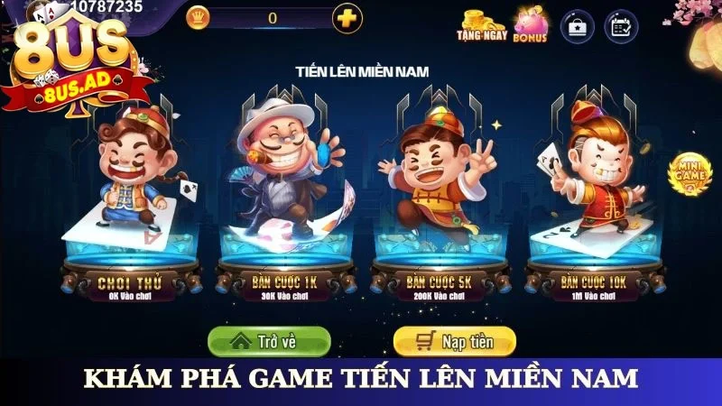 Khám phá game tiến lên miền nam